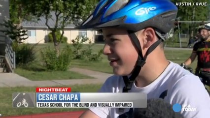 These blind kids finally get to ride bicycles