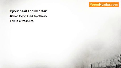 JAMES T. ADAIR - If Your Heart Should Break (haiku)