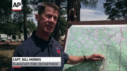 Crews work to keep wildfire from Flagstaff area