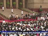 Narendra modi sworn in as India's prime minister