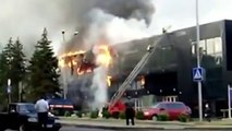 Ice hockey arena in Ukraine's Donetsk burns down