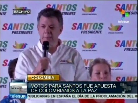 Presidente reelecto Juan Manuel Santos enfrentará nuevos retos
