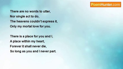 Alex waters - There Is A Place For You And I