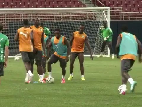 Ivory coast trains ahead of a friendly against Bosnia
