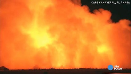 NASA's dazzling Morpheus night flight test
