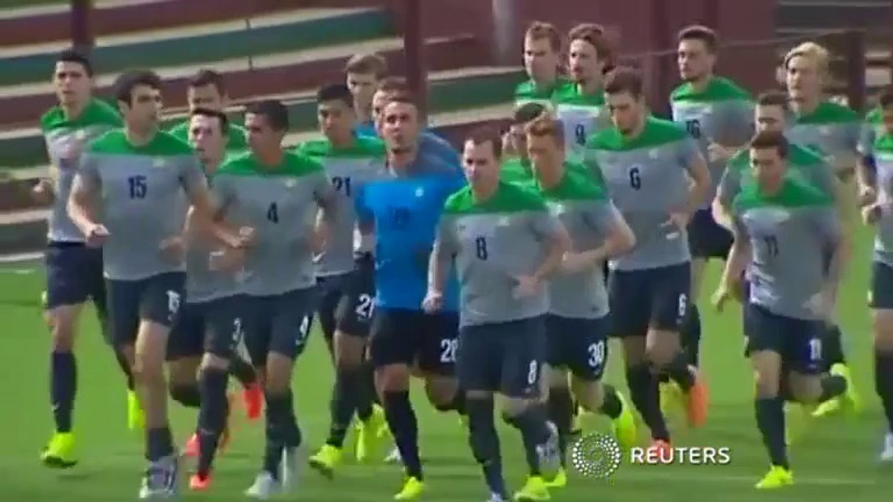 Australia team trains on Brazilian soil ahead of world cup