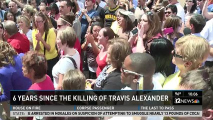 Vigil for Travis Alexander on anniversary of killing by Jodi Arias
