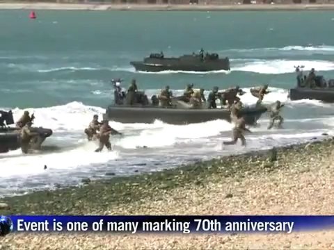 British troops stage D-day reenactment in Portsmouth