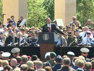 Obama leads emotional D-day tribute to veterans
