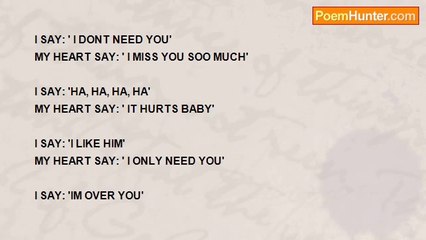 Beatriz Adriana Flores - my heart say..... and i say....