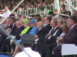 Performers reenact D-day events for veterans and dignitaries