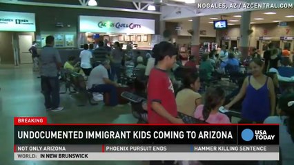 Hundreds of migrant children shipped to Arizona