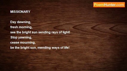 Jonathan ROBIN - Missionary