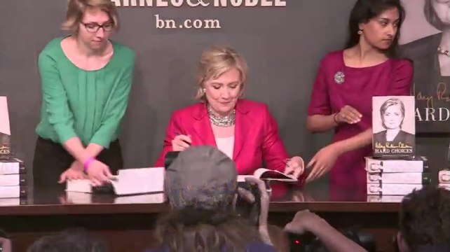 Hillary Rodham Clinton first book signing