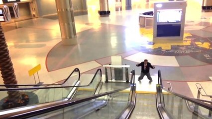 Man waiting for flight shoots epic Celine Dion music video
