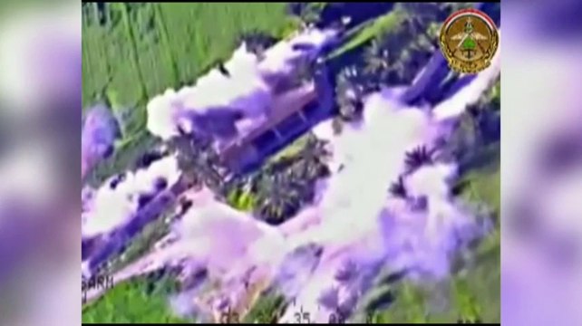 Raw: Gun camera footage shows Iraqi airstrikes