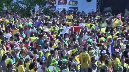 Police, protesters clash before World Cup Opener