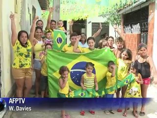 Adjoining streets but miles apart when it comes to the world cup