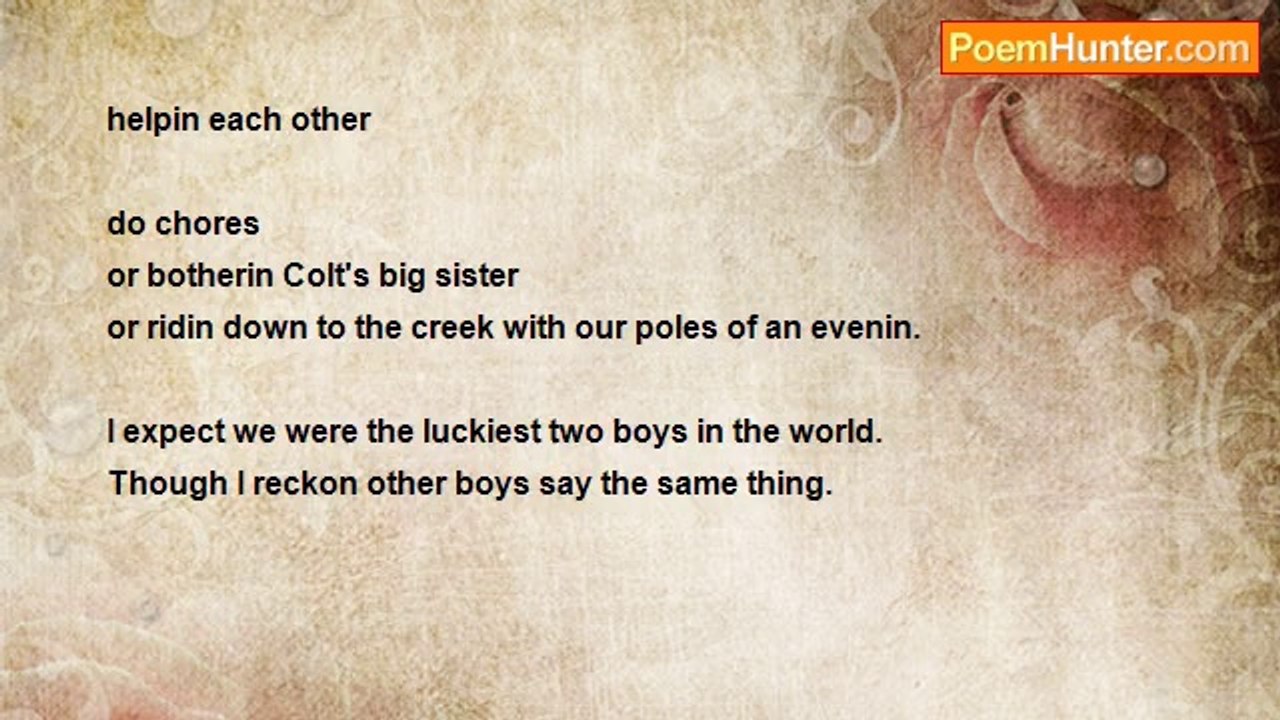 Hanque O . . . - Regina's Poems #005:  Lookin Back