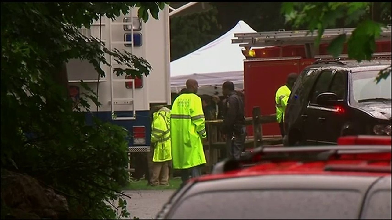 Raw: Pieces from Rockefeller plane crash found