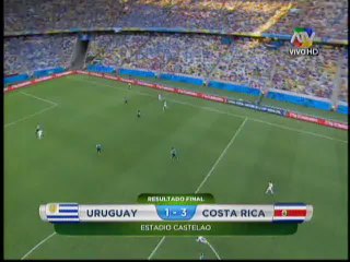 Resumen Grupo D - Uruguay 1-3 Costa Rica