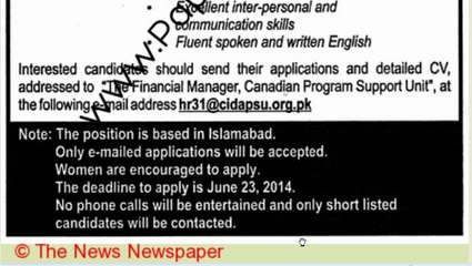 financial-accountant-jobs-in-islamabad,15 June 2014,15 June 2014