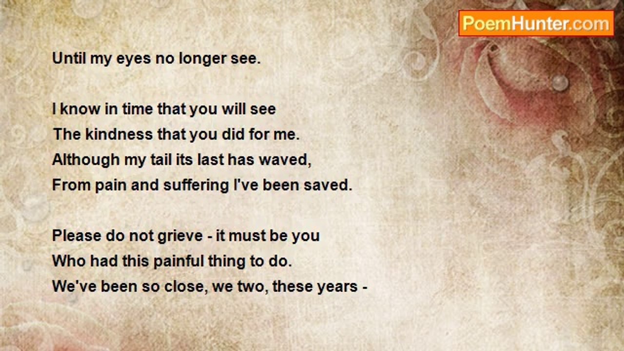 vince III tamani - Poem 5, If It Should Be...