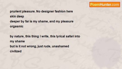 Kynthia Rosgeal - Writers have no secrets. Poets have no shame.