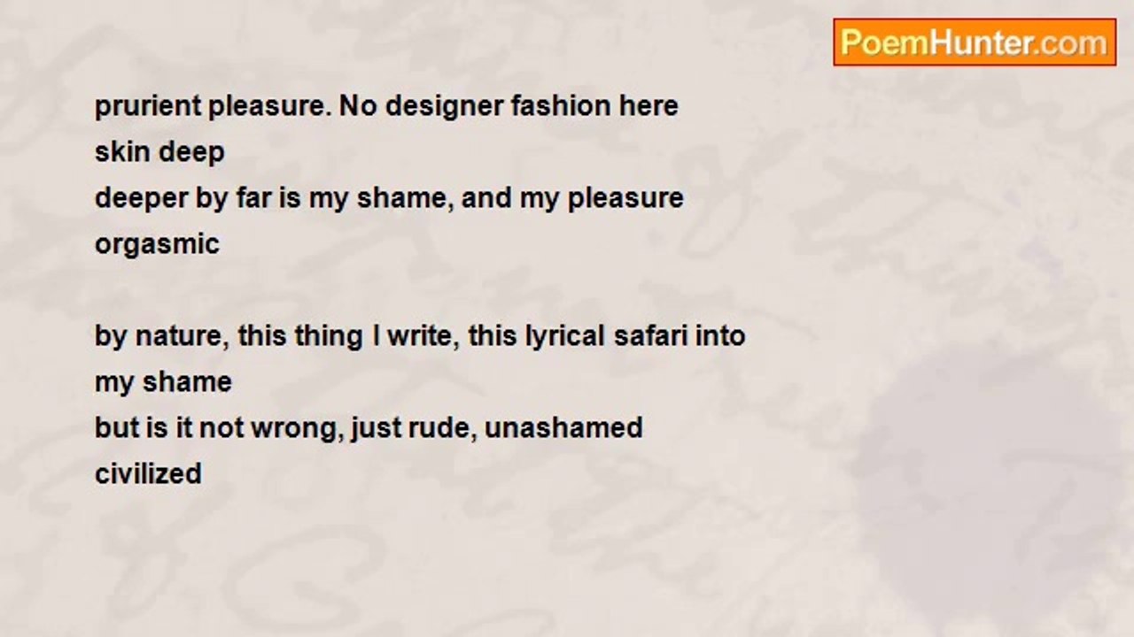 Kynthia Rosgeal - Writers have no secrets. Poets have no shame.