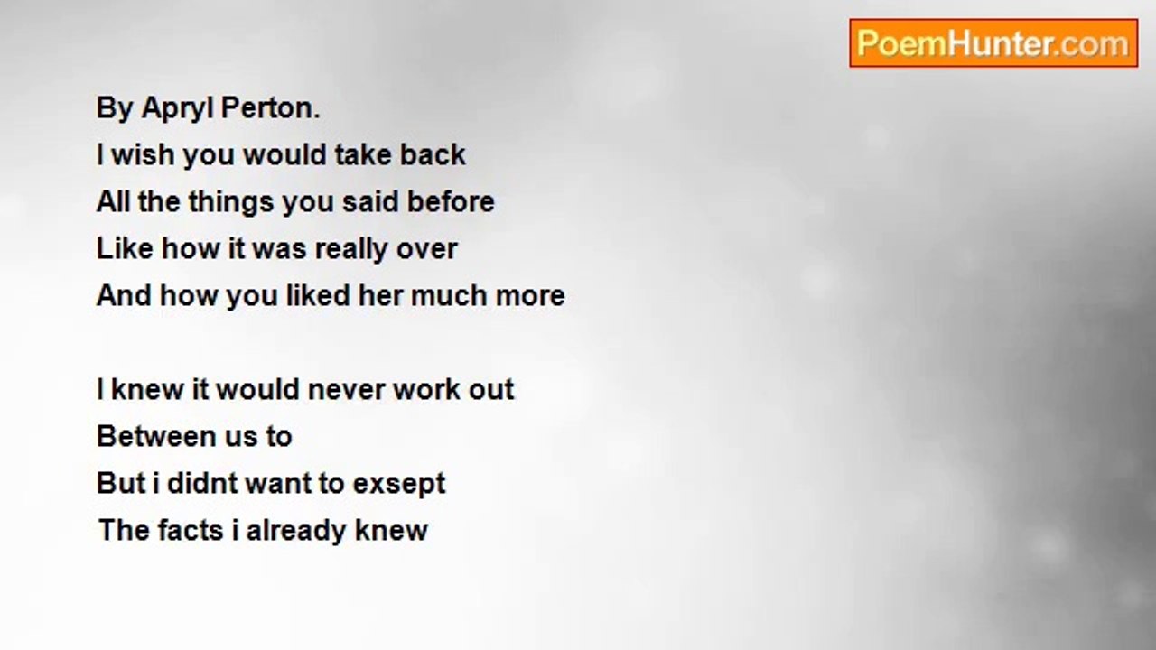 apryl perton - BROKEN