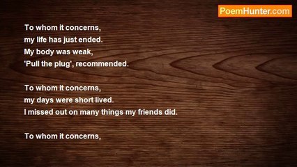 Patrick Stuart - To Whom it Concerns