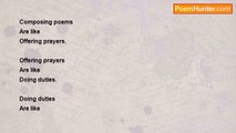 gajanan mishra - Composing poems
