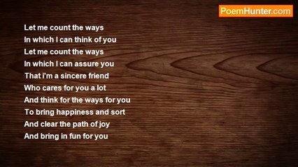 Seema Chowdhury - You Are A Caring Friend
