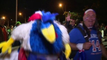 French fans overjoyed after their 3-0 win against Honduras