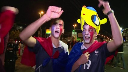 Mondial: la joie des supporteurs français à Porto Alegre