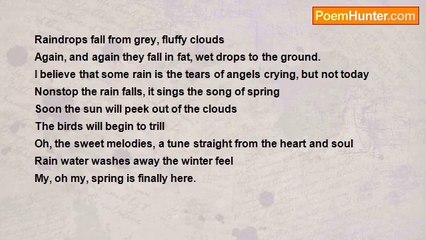 Taylor Dixon - Spring Rain (Acrostic)