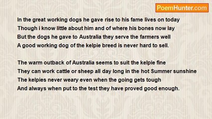 Francis Duggan - Jack Gleeson's Kelpie