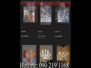 Đèn trang trí - Đèn chùm pha lê -Denbaominh.com