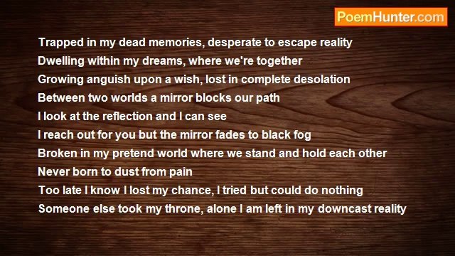 Michael Robertson - You Were More Than Just a Person; You Were the One...That I Lost