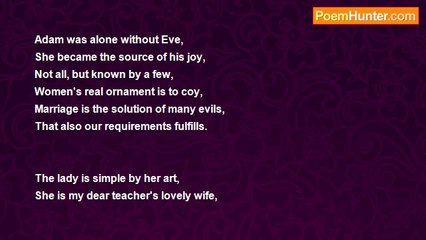 Mohammad Muzzammil - My Teacher's Beloved Wife