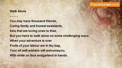 Mohammad Muzzammil - Walk Alone