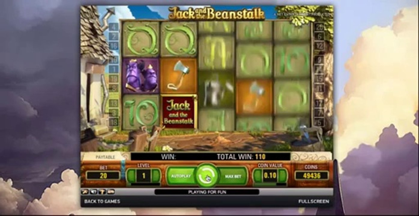 Jack and the bean stalk slot - Walking Wilds feature