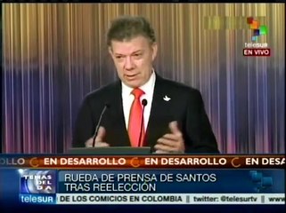 Santos pondrá "alma y vida" por lograr la paz en Colombia