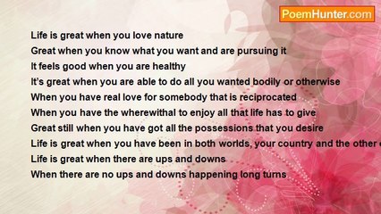 Niki Nicholas Nkuna - Life is great when….