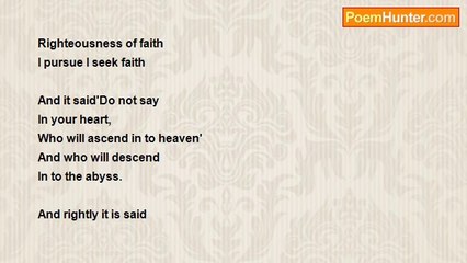 gajanan mishra - Righteousness Of Faith