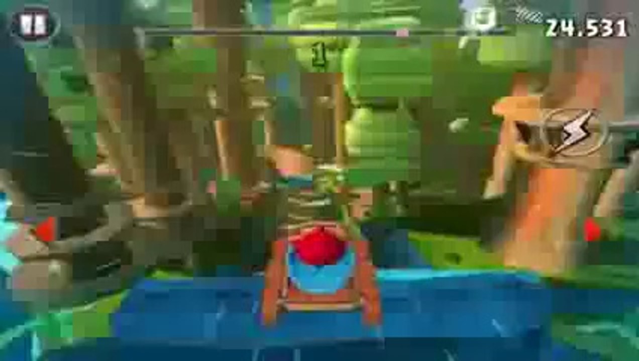 Angry Birds Go! Walkthrough - Rocky Road Track 1 - Race 1