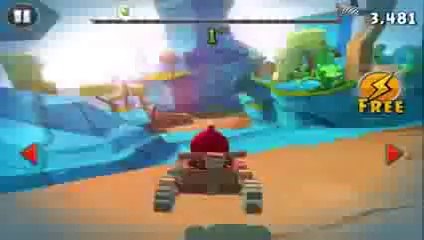 Angry Birds Go! Walkthrough - Rocky Road Track 2 - VS King Pig 2