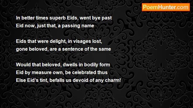 saadat tahir - Eids went bye past...1108-2k13