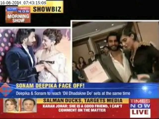 Awkward moments for Sonam & Deepika