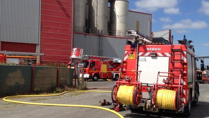 Feu de silo à la Cooperl